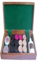 Set Complet en Bois - Pions Carrom