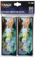 Magic the Gathering : Bloomburrow 100 Sleeves Blue